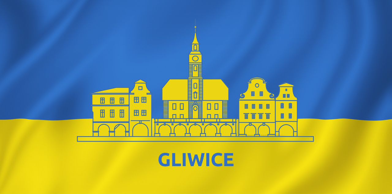 banner z flagą